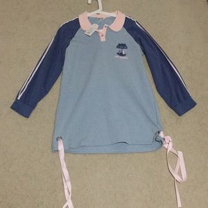 Harajuku Pastel Collared Ribbon Dress [new]